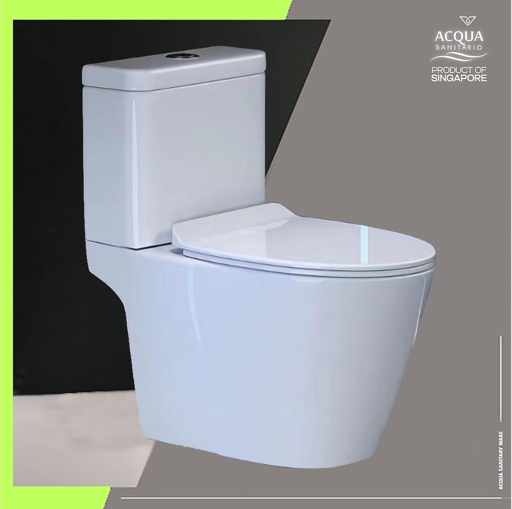 Siphonic Two Piece Toilet, S-Trap 300mm